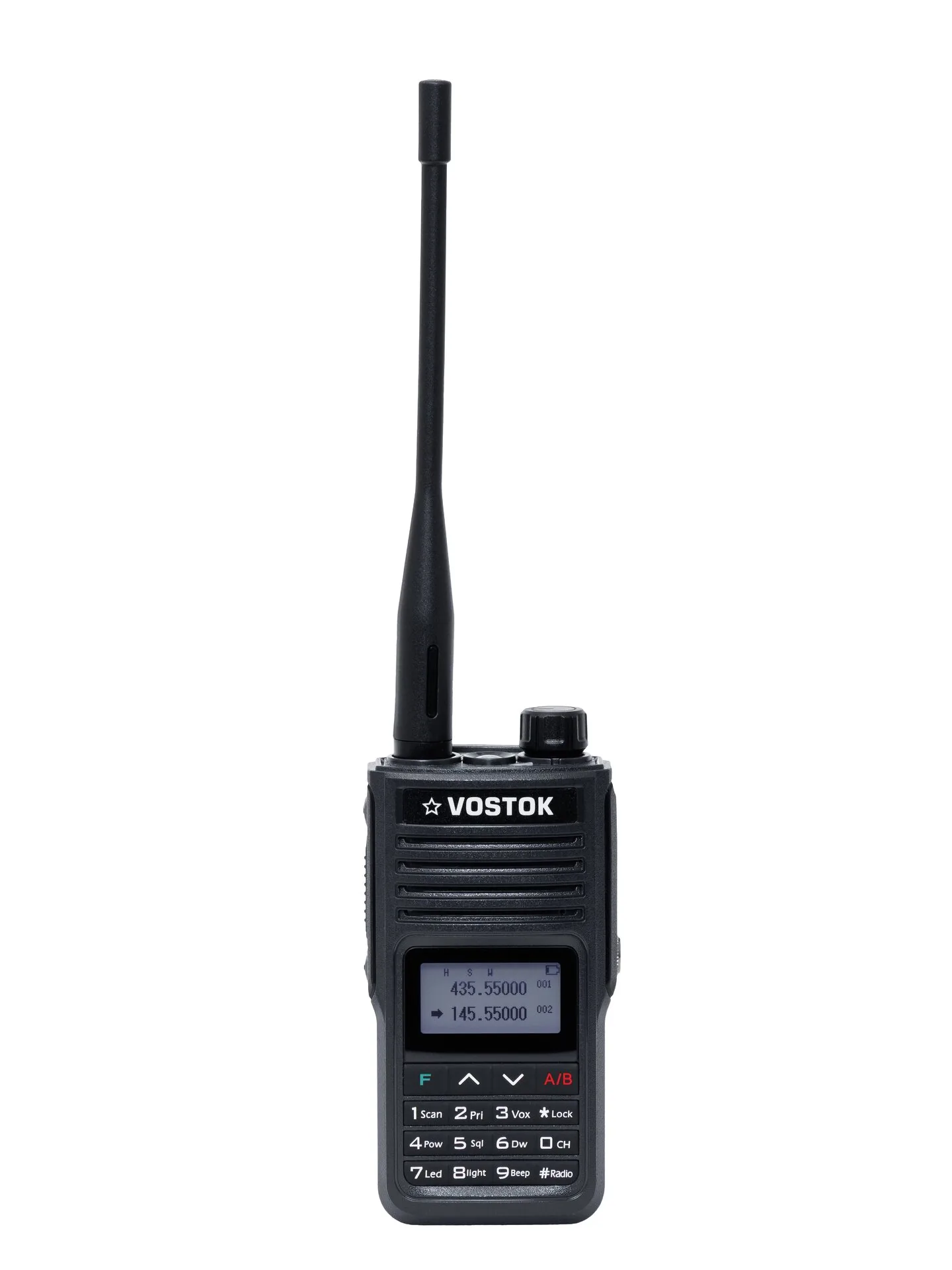 Vostok ST-105 портативная (носимая) радиостанция 10W Two band VHF/UHF фонарь IP 68 зарядка Type-C