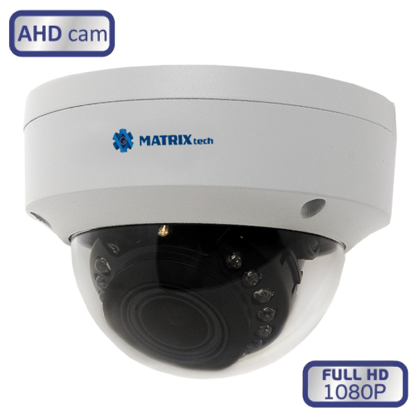 MT-DW1080AHD20VSN Купольная внутренняя варифокальная камера