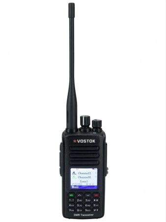 Vostok DST-209 портативная аналогово-цифровая радиостанция DMR Tier II Two band VHF/UHF IP 67 фото в интернет-магазине Radio26