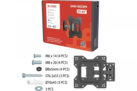 Кронштейн для телевизора UniTeki FM1802BN, 13-43 дюйма фото в интернет-магазине Radio26